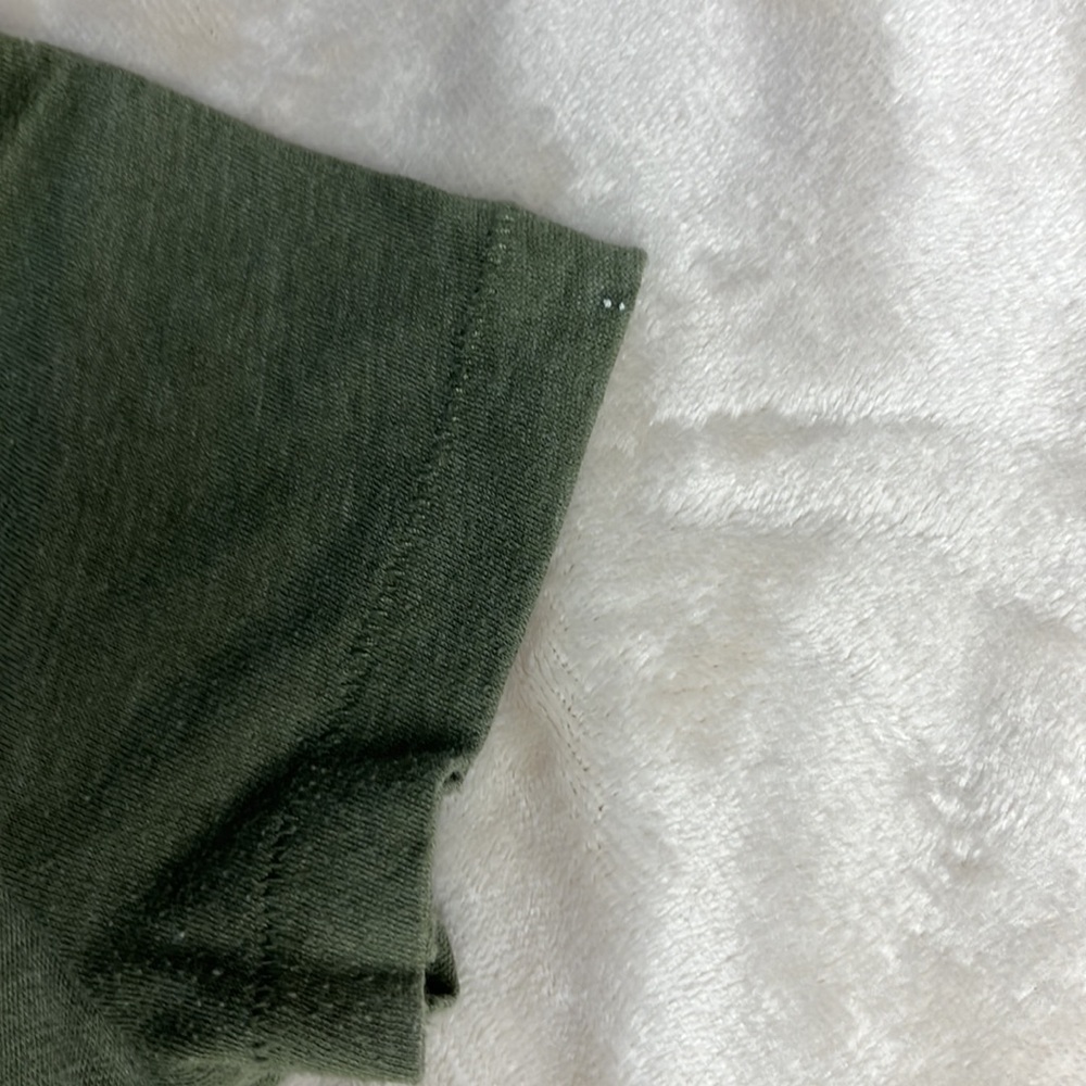 3 BDG V-Neck Tees (Olive Green, Teal Blue and White) - Picture 6 of 9